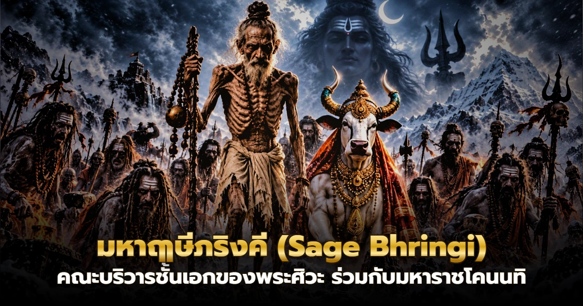 รูปสลักฤๅษีโครงกระดูกสามขาข้างพระศิวะ