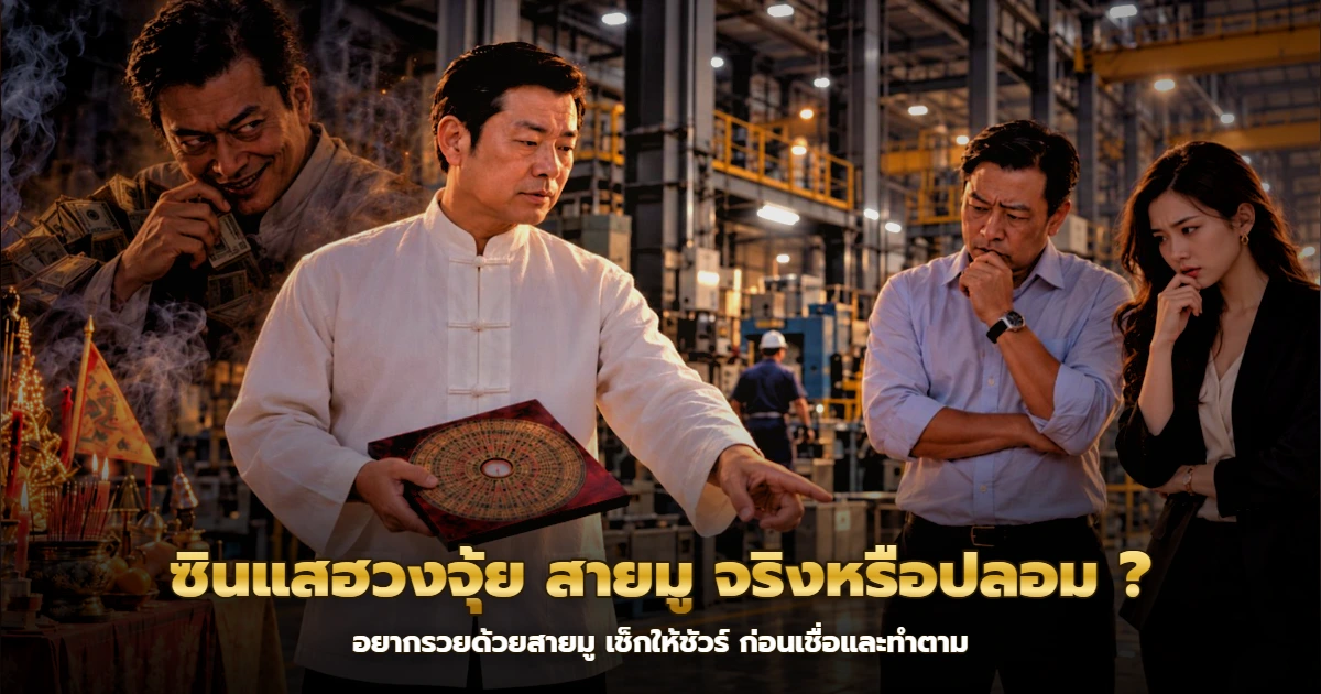 ซินแสฮวงจุ้ยถือหล่อแกให้คำแนะนำลูกค้านักธุรกิจ