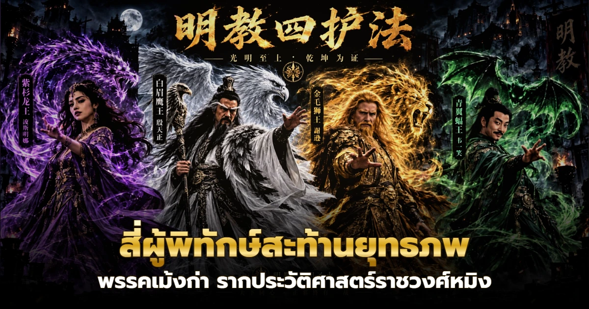 สี่ผู้พิทักษ์เม้งก่าบนยอดกวงหมิงติ่ง