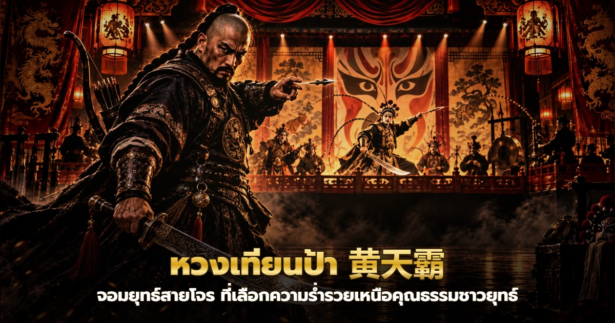 จอมยุทธ์จีนโบราณถืออาวุธซัดทองกลางพายุหิมะ