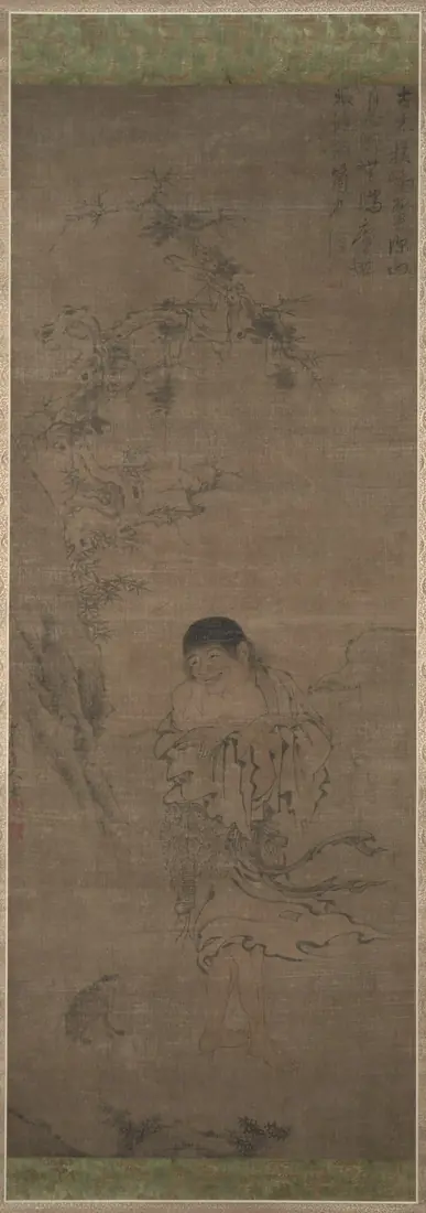 ภาพเขียนสมัยหยวน หลิวไห่ฉาน 刘海蟾 นักพรตผู้ใหญ่ Cleveland Museum of Art