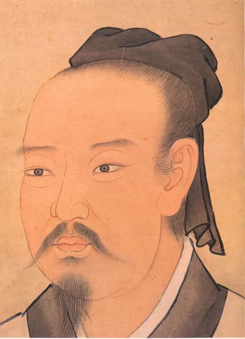 ภาพวาดเหมือนบุคคลโบราณ ระบุว่าคือเซี่ยอาน 谢安 อัครมหาเสนาบดีจิ้นตะวันออก แซ่เซี่ย