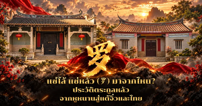 ภาพปกอักษร 罗 สีทองขนาดใหญ่ ด้านซ้ายเป็นรูปปั้นบัณฑิตจีนสวมเสื้อคลุมยาว ตรงกลางเป็นศาลบรรพชนจีนมีป้ายศาลบรรพชนใหญ่ตระกูลหลัว ด้านขวาเป็นภาพวาดชายจีนศีรษะล้านไว้เคราขาวยาวสวมเสื้อดำ มุมขวามีเล่มหนังสือสามก๊ก ด้านล่างมีเรือสำเภาและเจดีย์ พร้อมข้อความ แซ่โล้ แซ่หลัว (罗) มาจากไหน? ประวัติตระกูลหลัว จากหูหนานสู่แต้จิ๋วและไทย