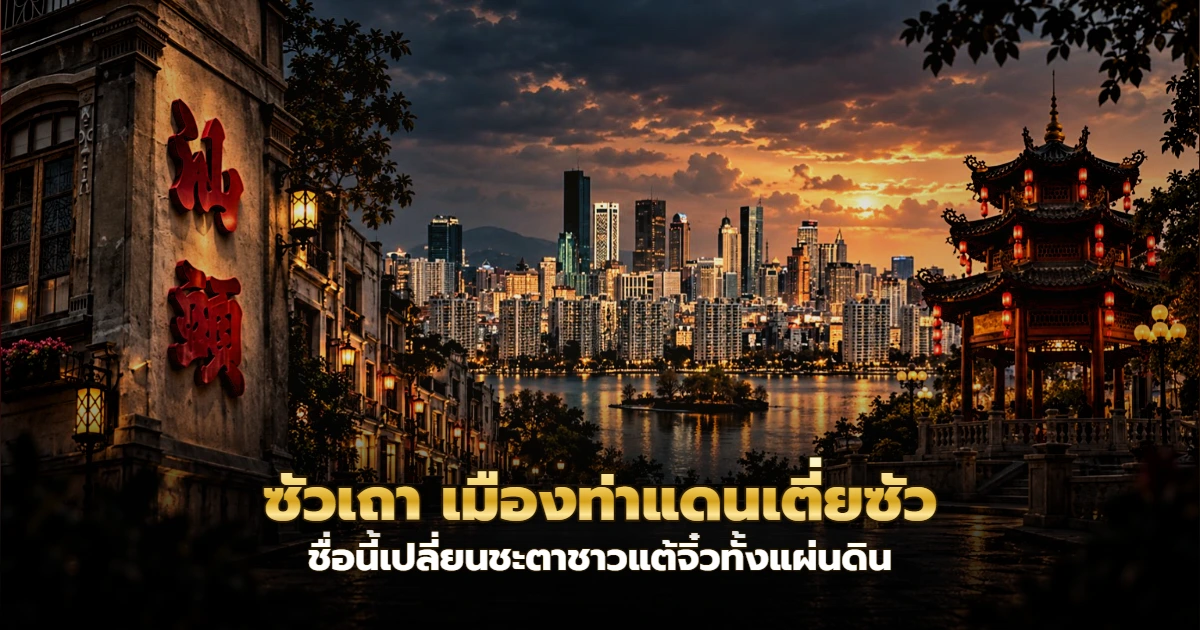 ท่าเรือเก่าซัวเถาริมแม่น้ำฮั่นเจียงยามเช้า