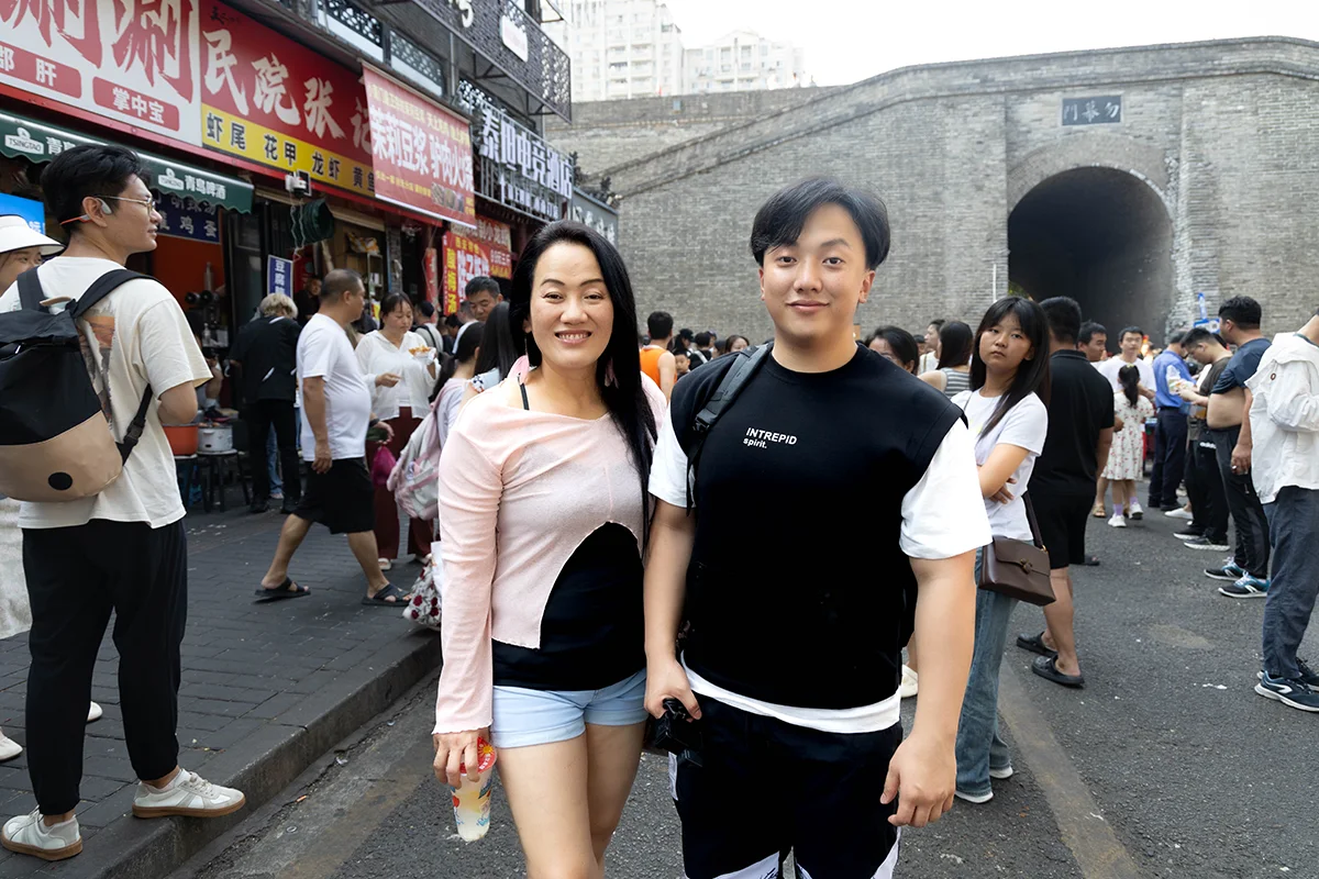 บรรยากาศอาหารและผู้คนในตลาดเช้าย่านเสี่ยวหนานเหมิน เมืองซีอาน