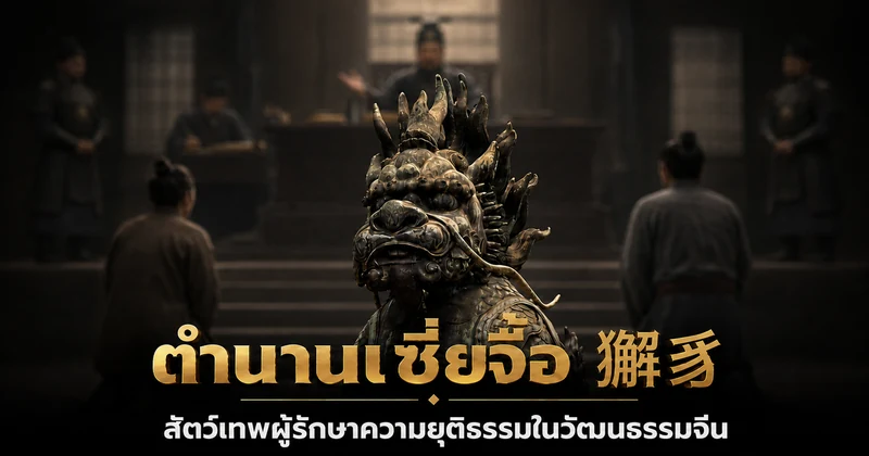รูปหล่อสัตว์เทพเขาเดี่ยวหน้าวัดบรรพบุรุษฝอซาน