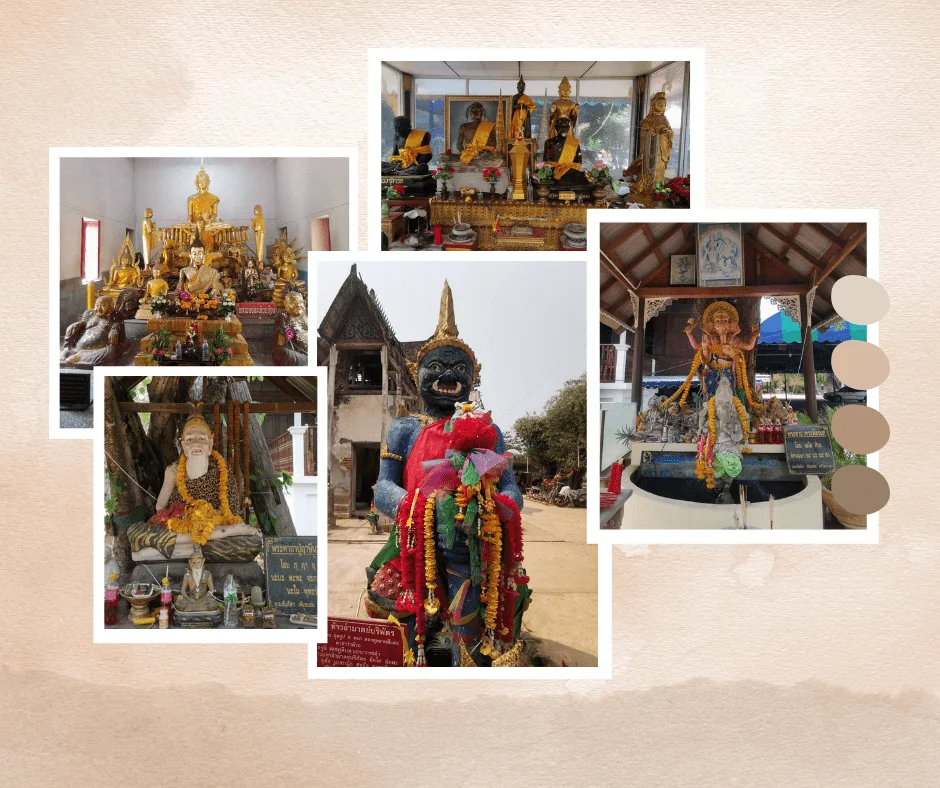 รวมรูปเคารพยักษ์แม่ใหญ่ ท้าวเวสสุวรรณ และสิ่งศักดิ์สิทธิ์ภายในวัดนางตะเคียน
